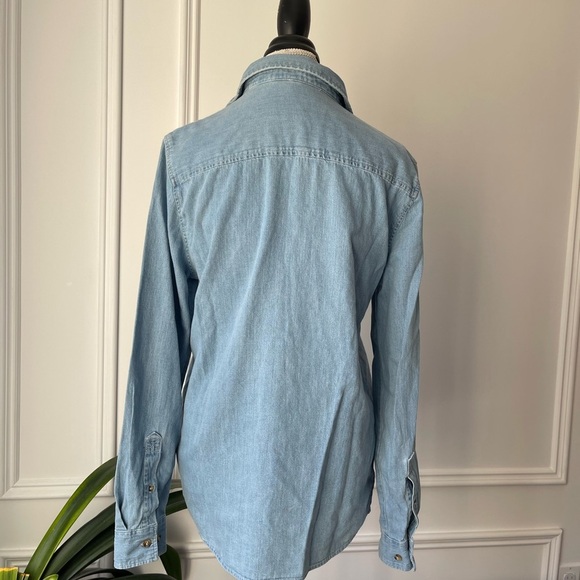 H&M Light Blue Denim Shirt - Picture 3 of 6